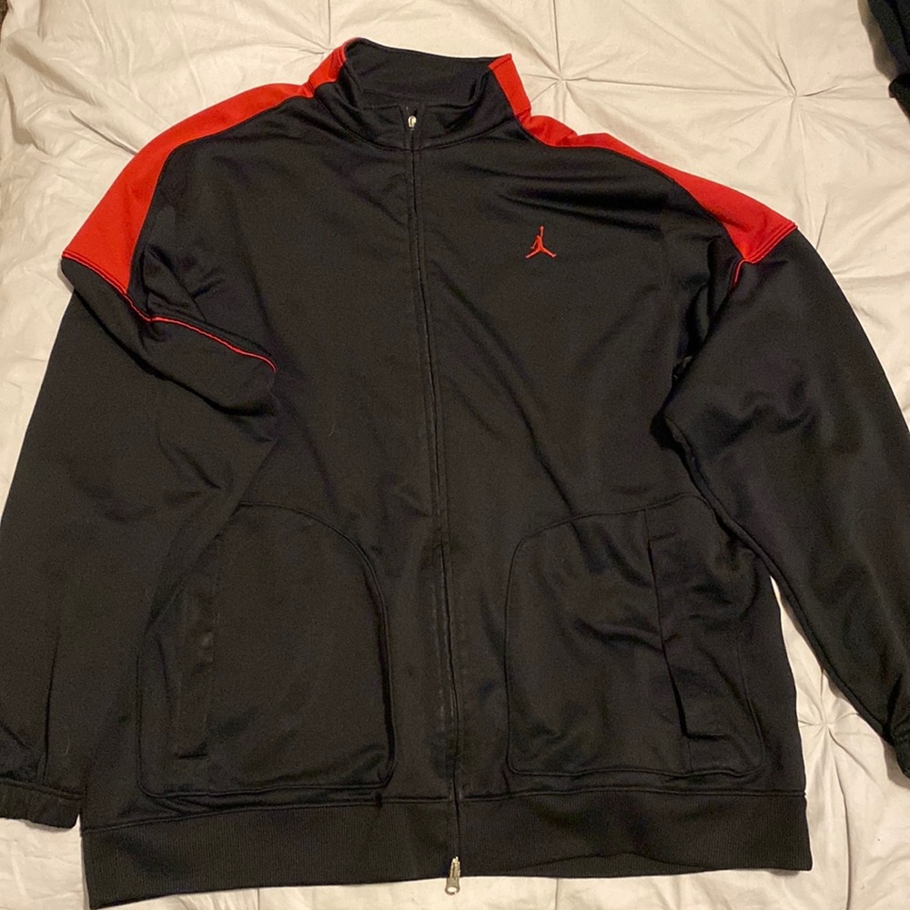Jordan black and red sweatshirt